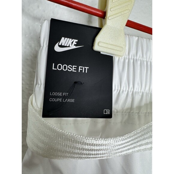 NWT NIKE Women's White Belted Cuffed Track Pants Loose Fit DB3866-100 *See Pics* - Picture 12 of 16
